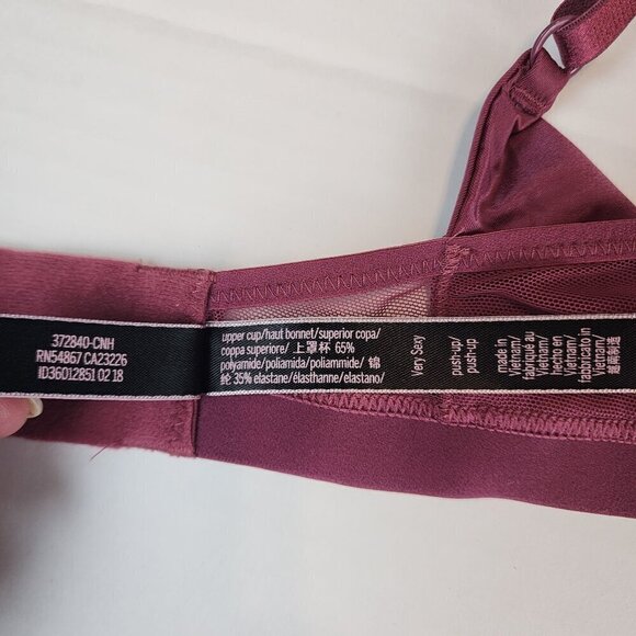 Victoria's Secret Very Sexy push up bra size 32D mauve pink - Picture 9 of 10